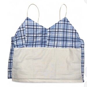 Blue Plaid top